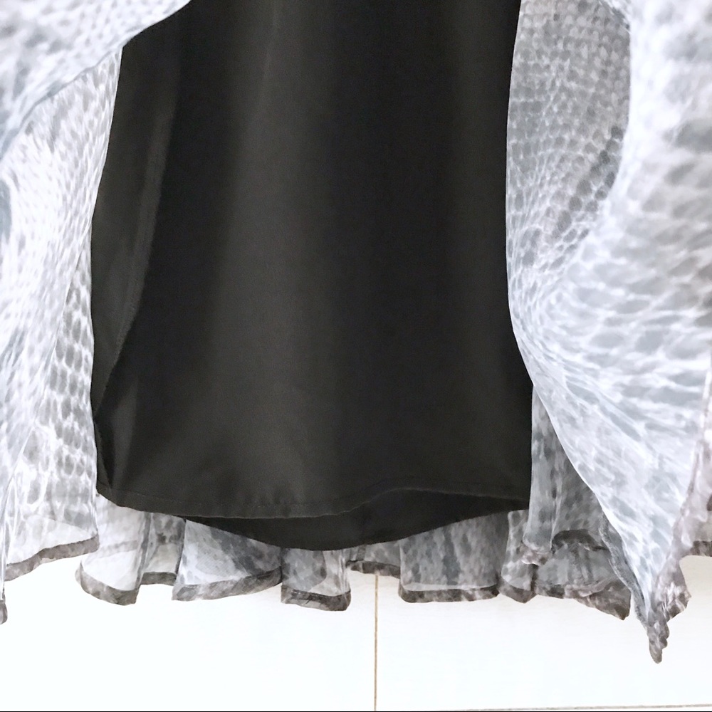 W118 By Walter Baker Gray Black Snake Dress - Picture 5 of 8